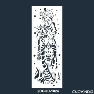 2DGOD-1024 Shri Krishna Vector DXF EPS File Download
