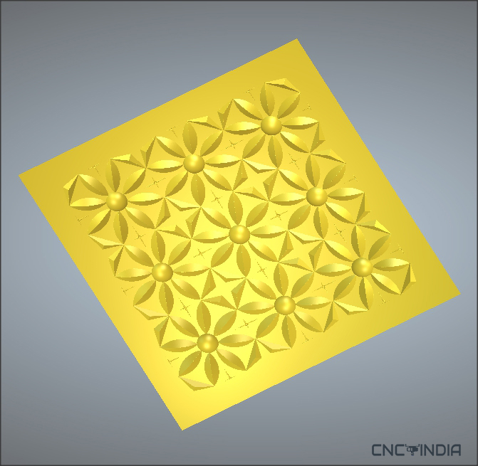 3DWP-2072 3D Wall Panel 3D Model 8×4 Size CNC Design Artcam File & STL 3D Model Download CNCindia.in 2
