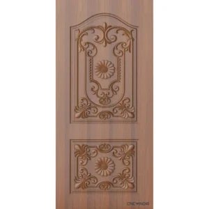 DRTRP2-1018 Two 2 Panel Single Door Design Artcam Relief 3D Model Download