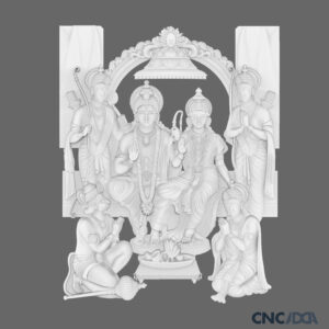 3DGOD-1108 Ram Darbar Face 3D CNC Model Artcam Relief & STL Download CNCadda.in