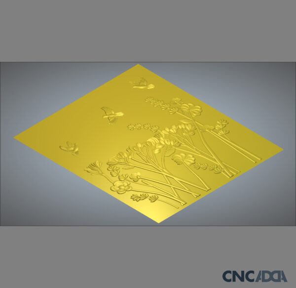 3DWD-1114 Wall Decor Design CNC 3D Model Artcam Relief RLF & STL File Download CNCadda.in - Image 4