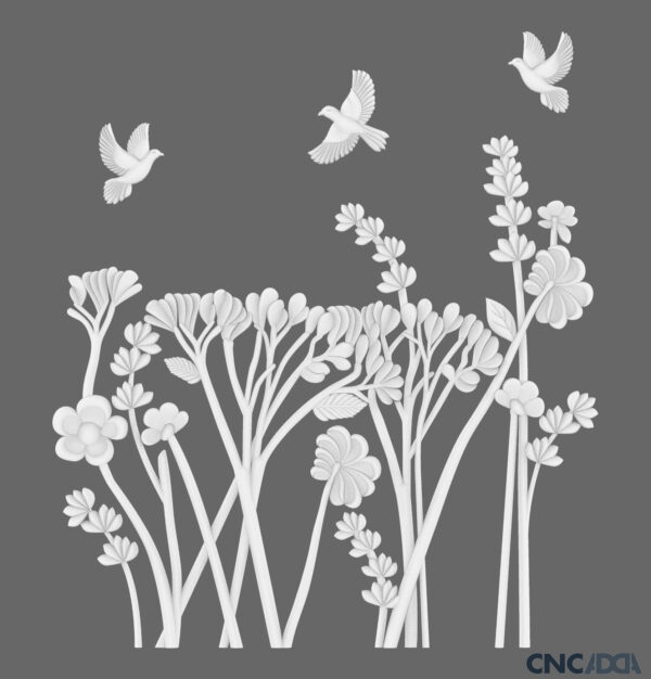 3DWD-1114 Wall Decor Design CNC 3D Model Artcam Relief RLF & STL File Download CNCadda.in - Image 2