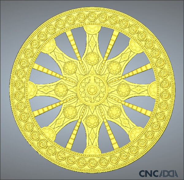 3DDECC-1215 3D Circular Round Design Model For CNC Download CNCadda.Com - Image 2