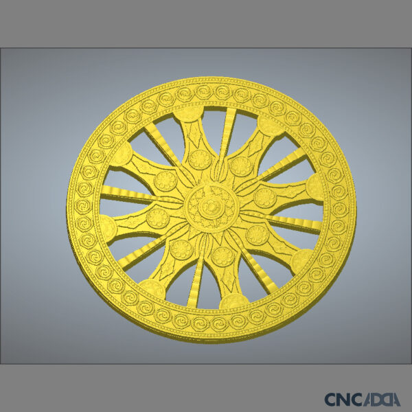 3DDECC-1215 3D Circular Round Design Model For CNC Download CNCadda.Com - Image 3