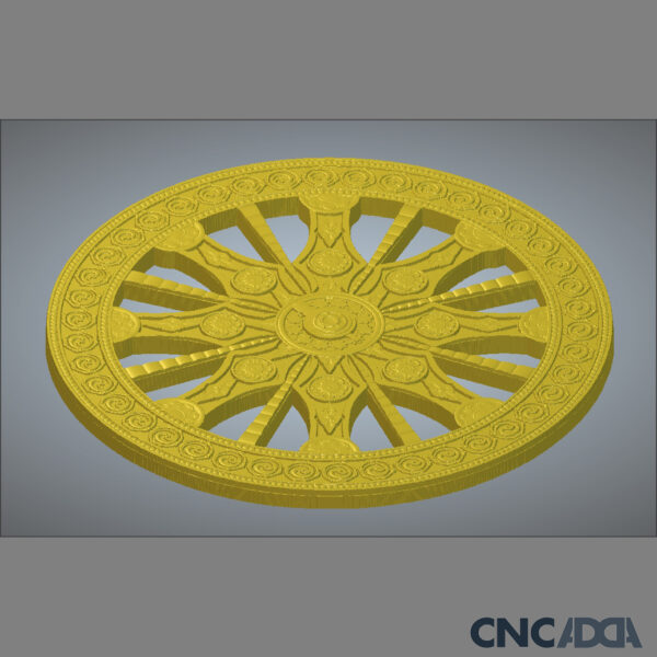 3DDECC-1215 3D Circular Round Design Model For CNC Download CNCadda.Com - Image 4
