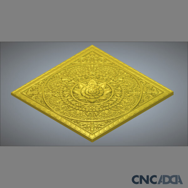 3DDSQ-1050 Square CNC Design 3D Model Artcam Relief Square File And STL Download CNCadda.Com - Image 4