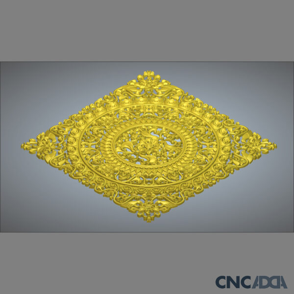 3DDSQ-1052 Square CNC Design 3D Model Artcam Relief Square File And STL Download CNCadda.Com - Image 5