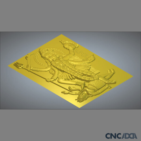 3DGOD-1112 Kali Mata and Shiv ji 3D CNC Model Artcam Relief & STL Download CNCadda.in - Image 3