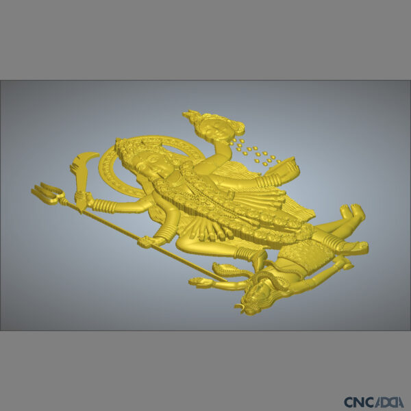 3DGOD-1112 Kali Mata and Shiv ji 3D CNC Model Artcam Relief & STL Download CNCadda.in - Image 5