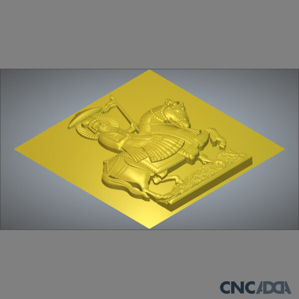3DGOD-1114 Ramdev pir baba 3D CNC Model Artcam Relief & STL Download CNCadda.Com - Image 4