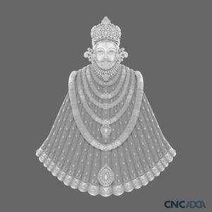 3DGOD-1115 Khatu Shyam ji 3D CNC Model Artcam Relief & STL Download CNCadda.Com