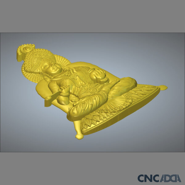 3DGOD-1116 Swaminarayan ji 3D CNC Model Artcam Relief & STL Download CNCadda.Com - Image 4