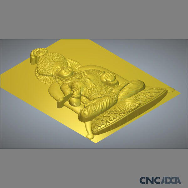 3DGOD-1116 Swaminarayan ji 3D CNC Model Artcam Relief & STL Download CNCadda.Com - Image 5