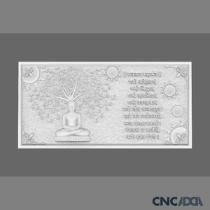 3DGOD-1122 Jain Navkar Mantra Sawami Gautam Buddha 3D CNC Model Artcam Relief & STL Download CNCadda.Com