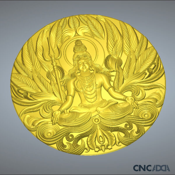 3DGOD-1123 Shiv Ji Around 3D CNC Model Artcam Relief & STL Download CNCadda.Com - Image 10