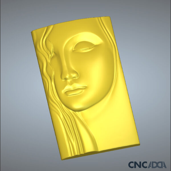 3DSTTU-1008 Women Face Statue 3D CNC Model Relief And STL Download CNCadda.Com - Image 6