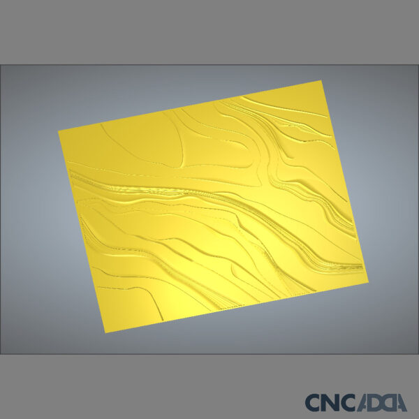 3DWD-1117 Wall Decor Waves Design CNC 3D Model Artcam Relief & STL File Download CNCadda.Com - Image 3