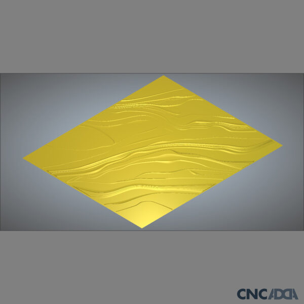 3DWD-1117 Wall Decor Waves Design CNC 3D Model Artcam Relief & STL File Download CNCadda.Com - Image 4