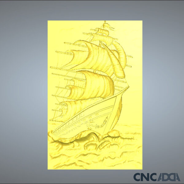 3DWD-1118 Wall Decor Sail Design CNC 3D Model Artcam Relief & STL File Download CNCadda.Com - Image 4